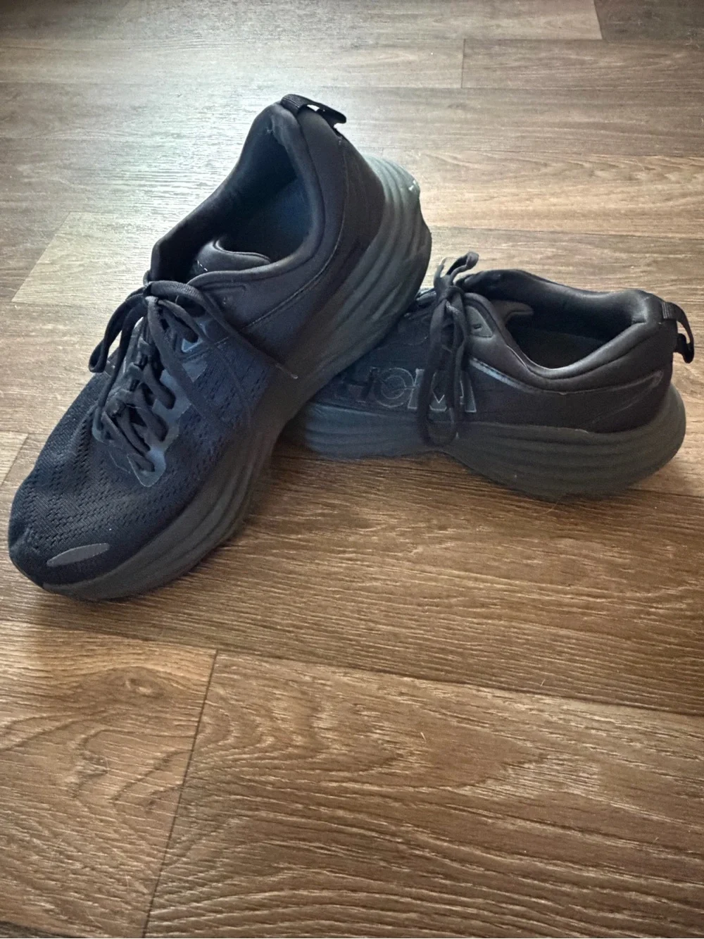 Hoka Bondi 8 Running Shoe Triple Black Size 10.5